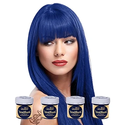 Image de 4 x La Riche Directions Semi Permanent Hair Color 88ml Tubs ATLANTIC BLUE