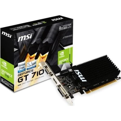 Image de MSI GT 710 2GD3H LP Carte Graphique Nvidia GT710 954 MHz 2048 Mo PCI Express Noir