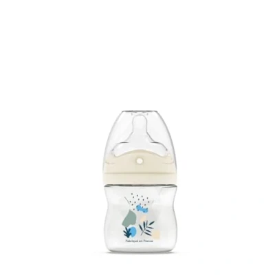 Image de Dodie Biberon Tétine Multi Perforée Anti Colique Bleu +0 150 ML