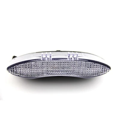 Image de avdb moto Feu Stop Led Clignotants Intégrés compatible avec 675 Street Triple, Daytona et Speed triple 1050 (Transparent)
