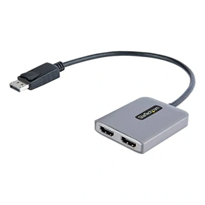 Image de Hub DisplayPort HDMI Double StarTech.com Convertisseur Mâle vers Noir