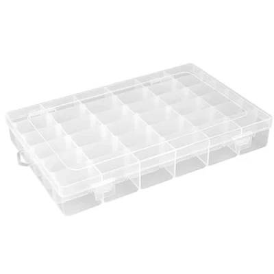 Image de Ideen mit Herz Boîte de Rangement Compartimentée pour Tri Petites Pièces 36 Compartiments 4,3 x 2,7 cm Dimensions Totales : 27,2 17,5 4,5