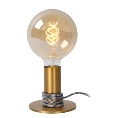 Image de Lucide 45576/01/02 Lampe de Table, Acier, 40 W, Satin Gold