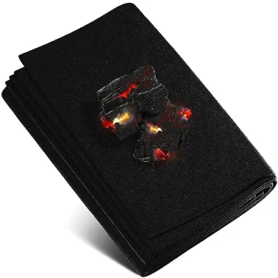 Image de Tapis ignifugé 2x2 m résistant à la Chaleur Jusqu‘à 982 C, Tissu Anti feu idéal comme Protection ou Support de Grill, Non Inflammable, Plaque réfractaire,