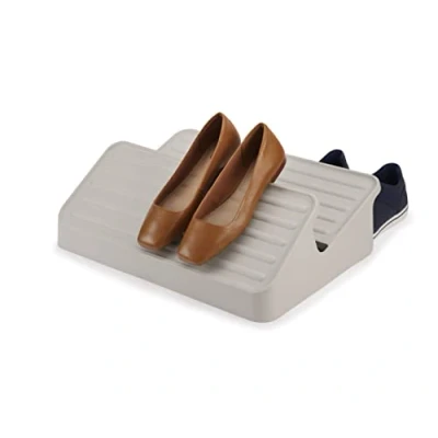 Image de Joseph Shoe In Rangement à 2 étages pour chaussures, peut contenir jusqu&#039;à 6 paires Grand, Beige