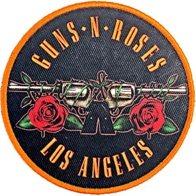 Image de Écusson brodé Guns N Roses Los Angeles Orange pour homme