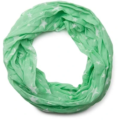 Image de styleBREAKER motif en étoile soyeuse tube de boucle foulard, soyeuse, froissée, unisexe 01016093, couleur:Abricot gris