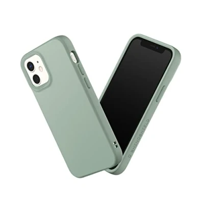 Image de RhinoShield Coque Compatible avec [iPhone 12 Mini] SolidSuit Fine Technologie d&#039;absorption des Chocs et Finition Premium Mate Vert Sauge
