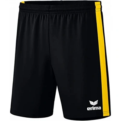 Image de Erima Mixte Retro Star Short, Noir/Jaune, M EU