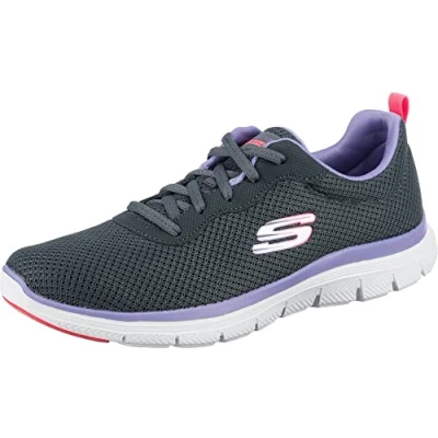 Image de Skechers Femme Basket, Synthétique, Charcoal Violet, 41 EU
