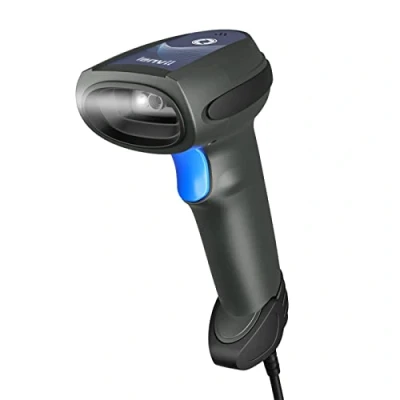 Image de LENVII Lecteur Code à Barres 1D QR 2D Barcode Scanner(PDF417, QR, Data Matrix) Filaire Scanner de avec Prise en Charge la numérisation Automatique,pour Ordinateur Portable PC ou Mac