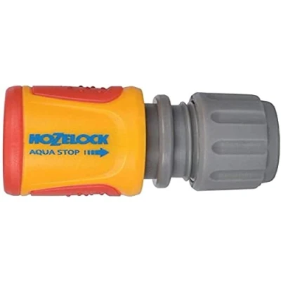Image de HOZELOCK Raccord d&#039;Arrosage Aquastop Rapide Ø 12,5mm 15mm (1/2&quot; 5/8&quot;) Soft Touch : Aquastop, Étanche, Anti Dérapant, Idéal pour le Début du Tuyau [2075 0000]