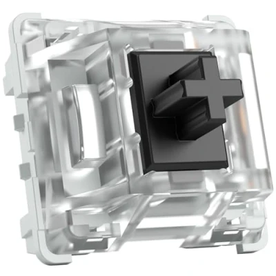 Image de Glorious Gaming 120 switches Gateron pour Clavier mécanique (Black) Compatibles SMD LED, linéaires la Frappe et Le Jeu intensif, Force d’Activation 60 g, Support 3 Broches Black
