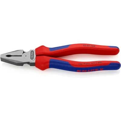 Image de Knipex Pince universelle à forte démultiplication noire atramentisée, avec gaines bi matière 200 mm 02
