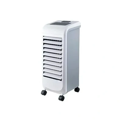 Image de ARDES AR5R06D Refroidisseur par évaporation compact et puissant avec débit d&#039;air à 3 vitesses Oscillation automatique Minuterie Télécommande filtre poussière Blanc