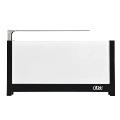 Image de ritter volcano 5, grille pain compact à 2 fentes longues avec réchauffe pain, fabriqué en Allemagne, blanc