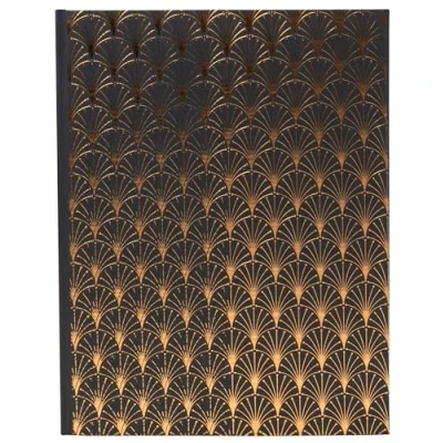 Image de Exacompta Réf. 47986E 1 Livre d&#039;or NeoDeco mariage, anniversaire Grand format vertical 27 x 22 cm Couverture effet brillant Tranche or 100 pages blanches unies Coloris : bleu