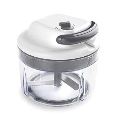 Image de Lacor 60599 Découpeur manuel Affilate, Hachoir avec lames en acier inoxydable, sans BPA, 2 vitesses, 1,2 L