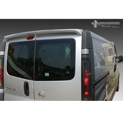 Image de AUTO STYLE Becquet de toit compatible avec Nissan Primastar/NV300 &amp; Opel Vivaro Renault Trafic Fiat Talento (Modèles portes arrières) (PU), Non peint