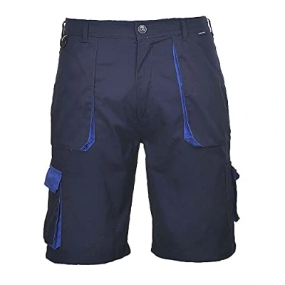 Image de Portwest Bermuda Texo Contrast, Couleur: Marine, Taille: XL, TX14NARXL