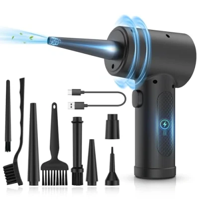 Image de Electric Compressed Air Duster Cleaner Cordless Blower for PC, Laptop, Keyboard, Electronics
