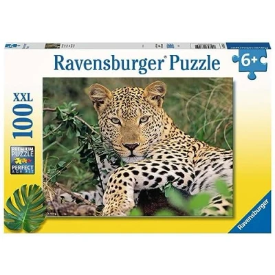 Image de Ravensburger Puzzle Enfant 100 pièces XXL Vio le léopard À partir de 6 ans qualité supérieure Carton épais et résistant Animaux 13345
