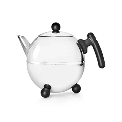 Image de Bredemeijer 1305Z Duet Bella Rond Théière Acier Inoxydable Poignée Noir 1,5 L