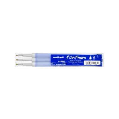 Image de UNI BALL Lot de 2 sets 3 mines rechange pour stylo roller encre FANTHOM, Bleu