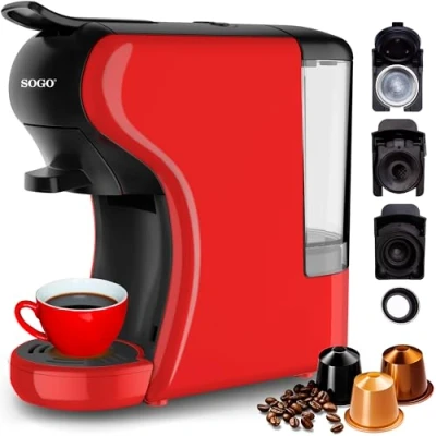Image de SOGO Human Technology Machine à capsules 3in1 Express CAF SS 5675 R 1 pc(s)
