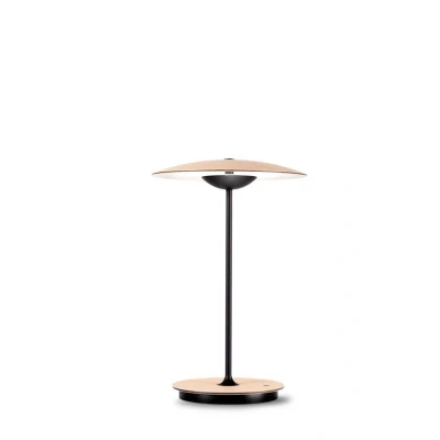 Image de MARSET Ginger lampe de table LED rechargeable bois, chêne/blanc
