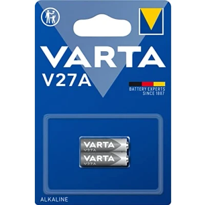 Image de Varta Pack de 2 Piles Électroniques Alcalines V27A LR27 12 V