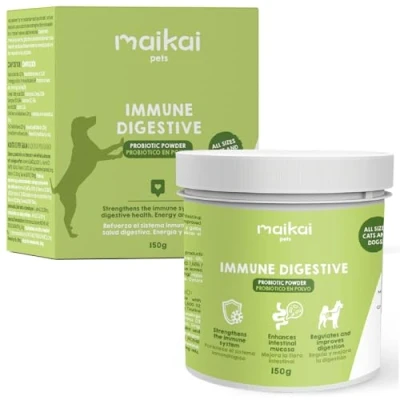 Image de MAIKAI Probiotique Chien et Chat Immune Digestive Poudre 150 g Probiotiques Complément Alimentaire Système Immunitaire Anti Diarrhée
