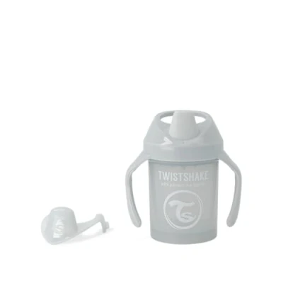 Image de Twistshake Mini Cup with Leak Proof Soft Drinking Spout 230ml, Spill Free Trainning Sippy Bottle Fruit Mixer and Silicone Seal for Toddlers Babies, 4+ Months, BPA Free, Light Grey