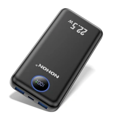 Image de NOHON Batterie Externe Rapide Powerbank: 10000mAh Portable Power Bank avec LED L&#039;affichage PD 22.5W USB C Input &amp; Out Chargeur Compatible pour iPhone 15/14/13/12 Mini/Pro Samsung S22 S23 AirPods