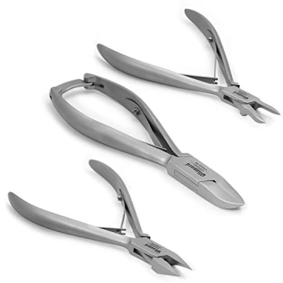 Image de Blizzard Kit d&#039;Outils Podologie 3pcs, Pince de Pointe Concave, Flèche et Fine pour couper les Ongles Incarnées Fabrication Allemand Utilisation Professionnel