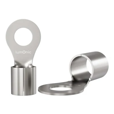 Image de Lumonic 25x cosses à sertir nues 16 25mm² I M8 non isolées M8, cosse tubulaire 16mm2 25mm2 œillets annulaires, connecteurs
