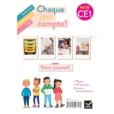 Image de Chaque jour compte Maths CE1 Ed. 2023 Les ateliers : jeux autocorrectifs