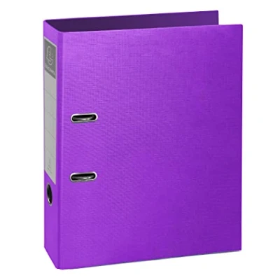 Image de Exacompta Réf. 53650E Carton de 10 classeurs à levier Prem&#039;Touch Teksto dos 80 mm mécanique Dimensions extérieures 32 x 29 cm format classer A4 couleurs assorties