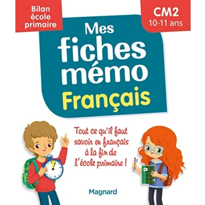 Image de Mes fiches mémo Français CM2 Bilan école primaire: Pour réviser tout le programme avant la 6e Livre d’occasion Très bon