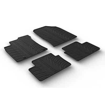 Image de Gledring 0622 Ensemble de tapis sol Caoutchouc avant et arrière 4 noir 750mm 550mm KIA: XCeed, Proceed, Ceed III 3/5 portes