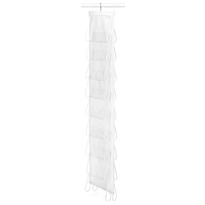Image de Whitmor Râpe à Chaussures Blanche Suspendre, Transparente