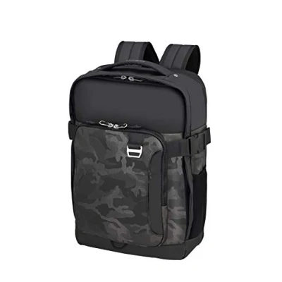 Image de Samsonite Midtown Sac à dos pour ordinateur portable extensible 15.6 pouces, 45 cm, 32 L, Multicolore (Camo Grey)