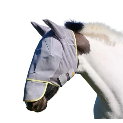 Image de Equilibrium Masque Anti Mouches Field Relief Max Avec Filet Nez Gris/jaune L
