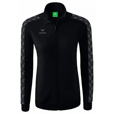 Image de Erima Femme Essential Team Veste tracktop, noir/slate grey, 36 EU