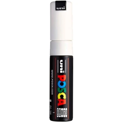 Image de Faber Castell uni ball 181301 Marqueur POSCA à pointe large ronde, blanc