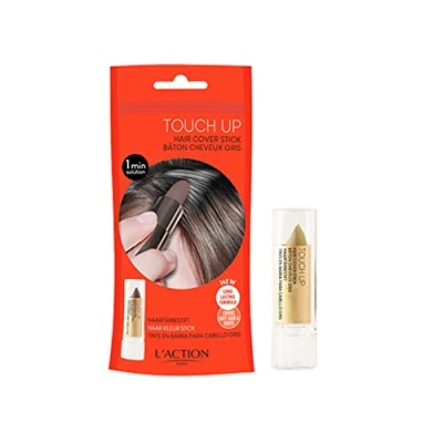 Image de L&#039;Action Paris Stick de Couverture Capillaire Instantanée, Couvre les Cheveux Gris et Racines Décolorées, Formule Résistante à l&#039;Eau Longue Tenue pour un Aspect Naturel, Brun Clair 4g