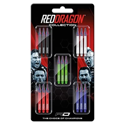 Image de RED DRAGON Nitro Ionic Lot de 5 jeux fléchettes (15 vagues au total)