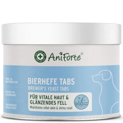 Image de AniForte Brewer&#039;s Yeast Tabs 500 pcs Produit Naturel pour Les Chiens, Poil Brillant et Fort, Peau Vitale, renforcement général de la Condition, Stimulation l&#039;appétit