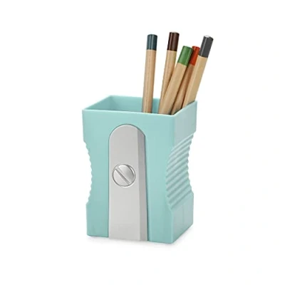 Image de Balvi Pot à Crayons Sharpener Couleur Turquoise Original et Amusant pour en Forme de Tail
