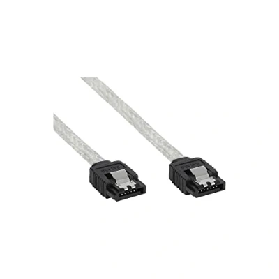 Image de Câble SATA 6gb/s InLine® rond, avec languette de verrouillage, 0,3m
